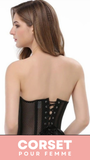 CORSET SEXY EN MAILLE TRANSPARENTE