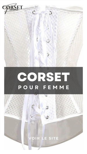 CORSET SEXY EN MAILLE TRANSPARENTE