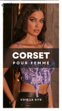 CORSET SEXY FLORAL À FINES BRETELLES CLARA