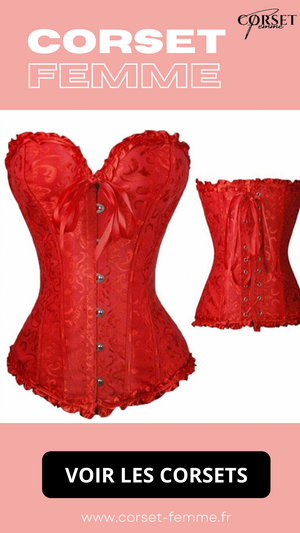 CORSET SEXY ROUGE ÉCLATANT EVERLEIGH