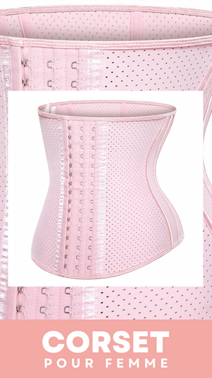 CORSET MINCEUR INVISIBLE EN LATEX (ROSE)