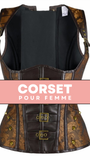 CORSET STEAMPUNK À BRETELLES LENNON