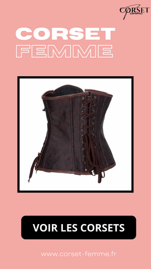 CORSET STEAMPUNK UNDERBUST GRANDE TAILLE CLARA