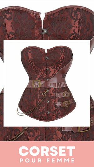 CORSET STEAMPUNK GRANDE TAILLE ITZAYANA