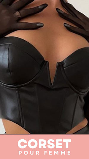 CORSET BUSTIER COURT EN LATEX ELLIE