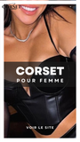 CORSET BUSTIER COURT EN LATEX ELLIE