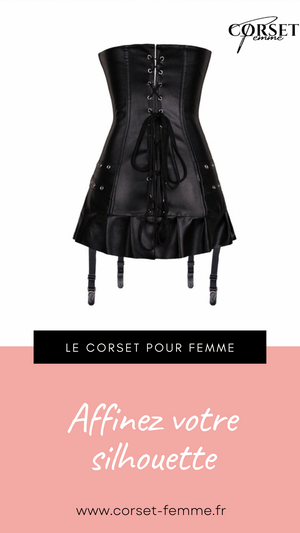 ROBE CORSET BUSTIER EN LATEX AVEC PORTE-JARRETELLES LUCILLE