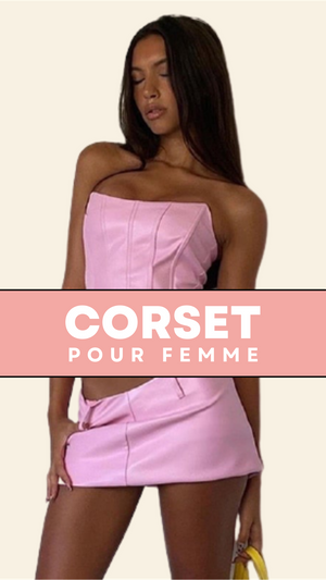 CORSET BUSTIER POUR FEMME EN LATEX LAILA