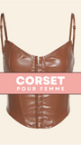 CORSET SEXY EN LATEX FAÇON CAMISOLE FRANCES