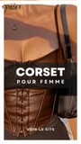 CORSET SEXY EN LATEX FAÇON CAMISOLE FRANCES