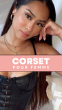 CORSET SEXY EN LATEX NOIR SKYE