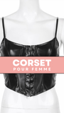 CORSET SEXY EN LATEX NOIR SKYE