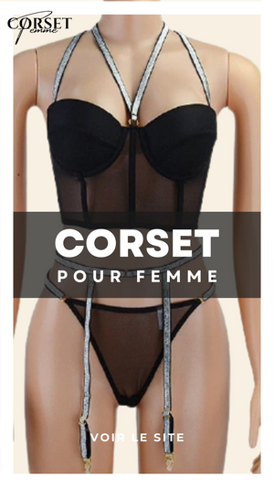 CORSET SEXY À CHAINES POUR FEMME