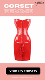 ROBE CORSET EN LATEX ROUGE ESME