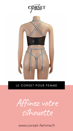CORSET SEXY À CHAINES POUR FEMME