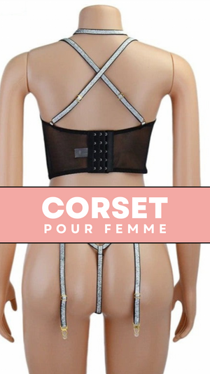 CORSET SEXY À CHAINES POUR FEMME