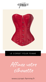 CORSET ROUGE BUSTIER EN LATEX POUR FEMME BRIA