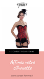 CORSET BUSTIER BURLESQUE AVEC PORTE-JARRETELLES BELLA
