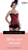 CORSET BUSTIER BURLESQUE AVEC PORTE-JARRETELLES BELLA