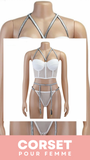 CORSET SEXY À CHAINES POUR FEMME