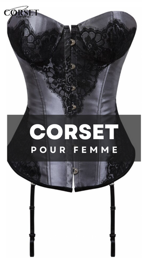 CORSET BUSTIER DENTELLE AVEC PORTE-JARRETELLES NINA