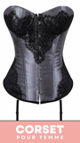 CORSET BUSTIER DENTELLE AVEC PORTE-JARRETELLES NINA