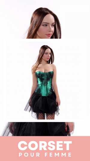 CORSET BUSTIER DENTELLE AVEC PORTE-JARRETELLES ELSIE