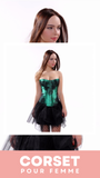 CORSET BUSTIER DENTELLE AVEC PORTE-JARRETELLES ELSIE