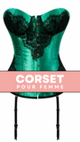 CORSET BUSTIER DENTELLE AVEC PORTE-JARRETELLES ELSIE