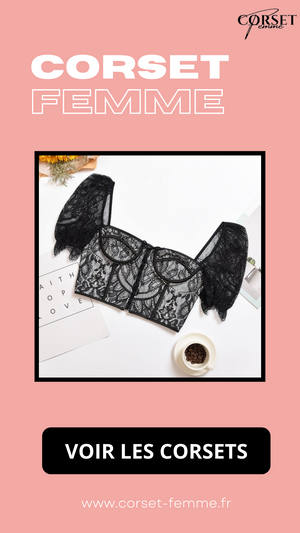 CORSET SEXY EN DENTELLE BRODÉE NATASHA