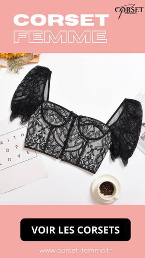 CORSET SEXY EN DENTELLE BRODÉE NATASHA