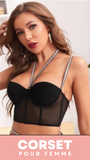 CORSET SEXY À CHAINES POUR FEMME