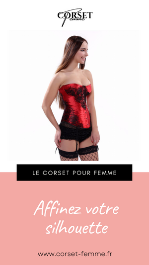 CORSET BUSTIER DENTELLE AVEC PORTE-JARRETELLES AMINA
