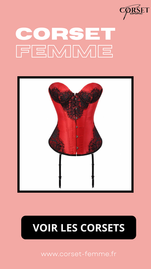 CORSET BUSTIER DENTELLE AVEC PORTE-JARRETELLES AMINA