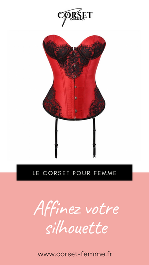 CORSET BUSTIER DENTELLE AVEC PORTE-JARRETELLES AMINA