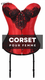 CORSET BUSTIER DENTELLE AVEC PORTE-JARRETELLES AMINA