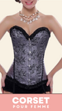 CORSET BUSTIER FLORAL AVEC PORTE-JARRETELLES ALISSON