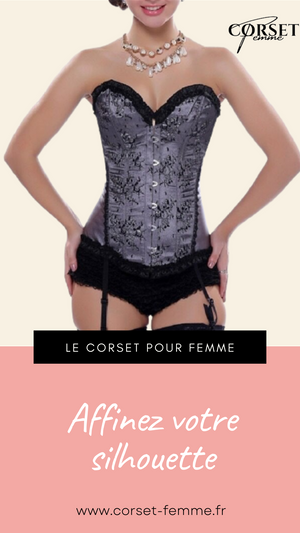CORSET BUSTIER FLORAL AVEC PORTE-JARRETELLES ALISSON