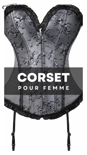 CORSET BUSTIER FLORAL AVEC PORTE-JARRETELLES ALISSON