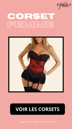 CORSET SERRE-TAILLE SEXY AVEC PORTE-JARRETELLES MIKAELA