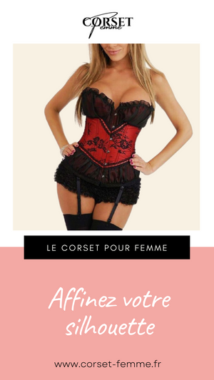 CORSET SERRE-TAILLE SEXY AVEC PORTE-JARRETELLES MIKAELA