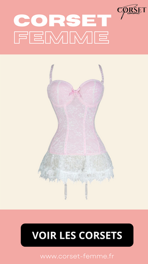 CORSET GUÊPIÈRE EN DENTELLE AVEC PORTE-JARRETELLES VALENTINA