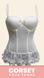 CORSET GUÊPIÈRE EN DENTELLE AVEC PORTE-JARRETELLES KAYLEE