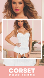 CORSET GUÊPIÈRE EN DENTELLE AVEC PORTE-JARRETELLES KAYLEE