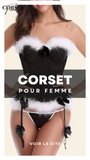 CORSET BUSTIER NOËL AVEC PORTE-JARRETELLES KIMBER