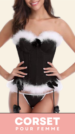 CORSET BUSTIER NOËL AVEC PORTE-JARRETELLES KIMBER