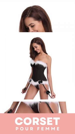 CORSET BUSTIER NOËL AVEC PORTE-JARRETELLES KIMBER