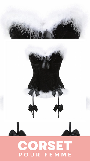 CORSET BUSTIER NOËL AVEC PORTE-JARRETELLES KIMBER