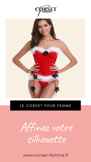 CORSET BUSTIER NOËL AVEC PORTE-JARRETELLES JAYCEE