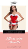 CORSET BUSTIER NOËL AVEC PORTE-JARRETELLES JAYCEE